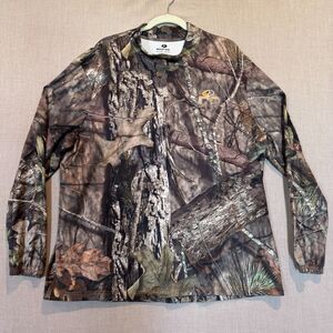 Mossy Oak Break Up Country Men's Size 2XL Camouflage Long Sleeve Hunting Shirt